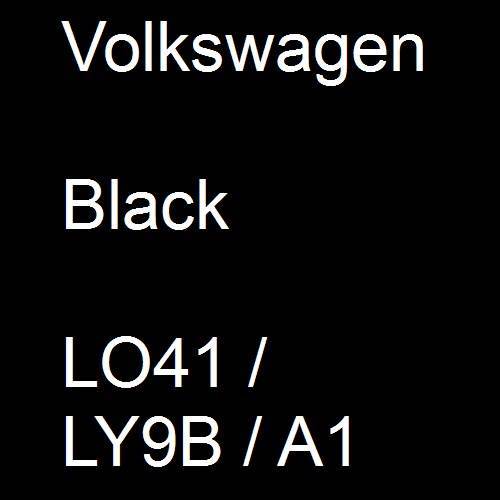 Volkswagen, Black, LO41 / LY9B / A1.